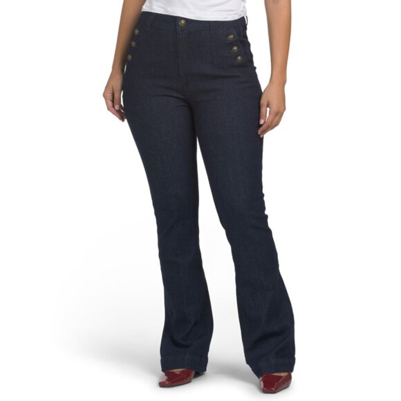 RACHEL ZOE Rinse High Rise Skinny Bootcut Jeans - Picture 1 of 2